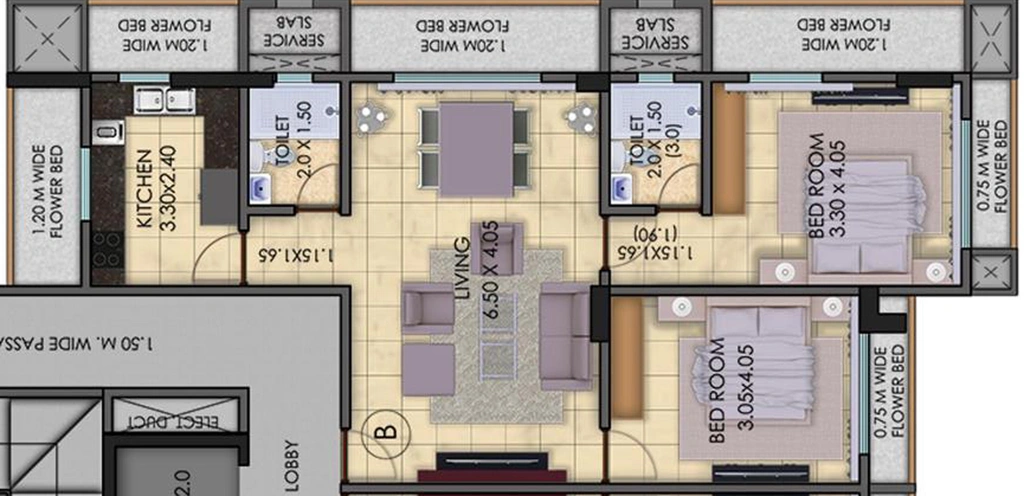 3 BHK Flat in Magnus Pratibha in Matunga East, Mumbai - Image 828795