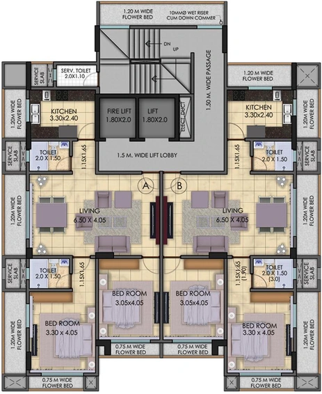 Floor Plan of Magnus Pratibha in Matunga East, Mumbai - Image 209256