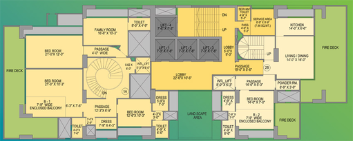 Floor Plan of Rohan Aashiana in Malabar Hill, Mumbai - Image 209310