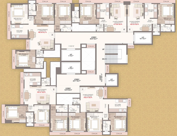 Floor Plan of Sailee Prathamesh Star in Borivali West, Mumbai - Image 209318
