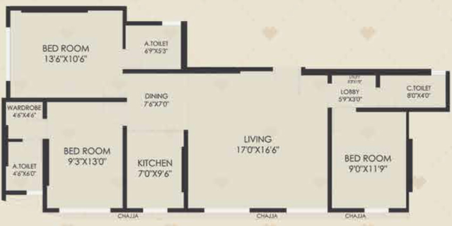 3 BHK Flat in Gurukrupa Gangav in Ghatkopar East, Mumbai - Image 828853
