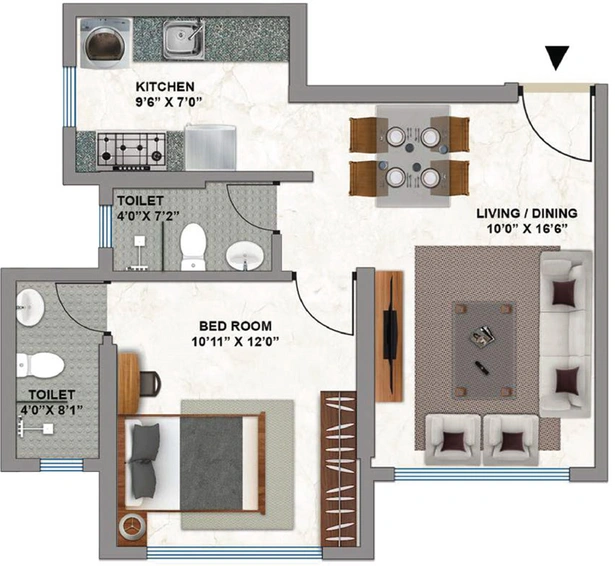 1 BHK Flat in Kolte Patil Evara in Borivali West, Mumbai - Image 828861