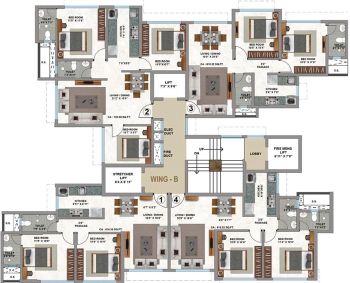 Floor Plan of Kolte Patil Evara in Borivali West, Mumbai - Image 209481