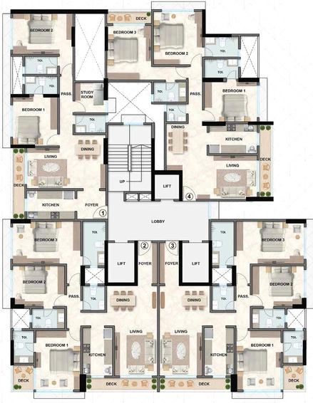 Floor Plan of Platinum Solitaire in Vile Parle West, Mumbai - Image 209500