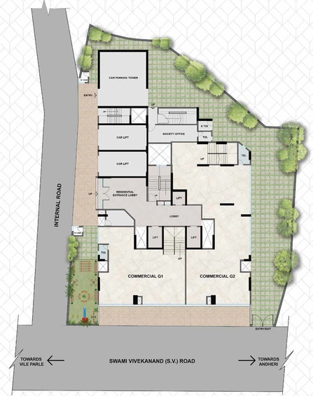 Master Plan of Platinum Solitaire in Vile Parle West, Mumbai - Image 209501