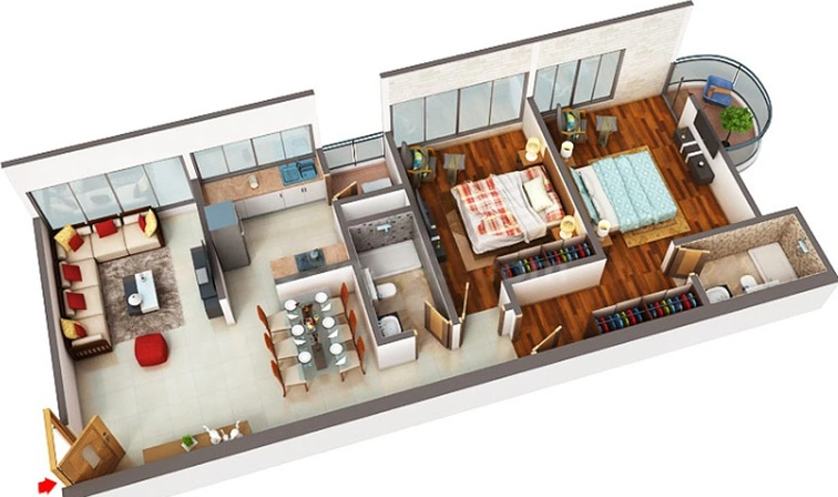 2 BHK Flat in Rizvi Utopia in Santacruz East, Mumbai - Image 828869
