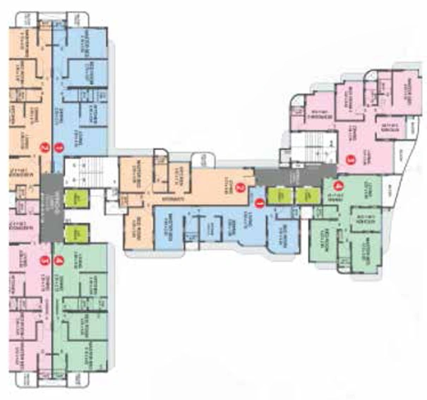 Floor Plan of Rizvi Utopia in Santacruz East, Mumbai - Image 209514