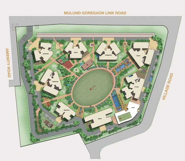 Master Plan of Runwal Greens in Mulund West, Mumbai - Image 209557