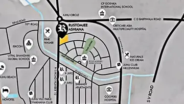 Location of Rustomjee Ashiana - Image 209572