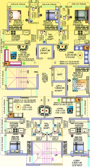 Floor Plan of Dhariwal Press Enclave in Borivali East, Mumbai - Image 31924