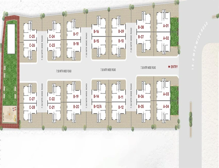 Master Plan of Maa Maruti Villa in Ankhol, Vadodara - Image 116865