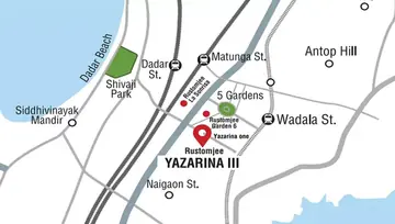 Location of Rustomjee Yazarina 3 - Image 209585
