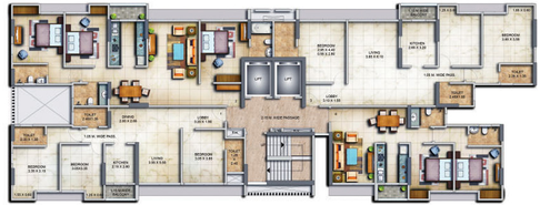 Floor Plan of Sigma Emerald in Santacruz East, Mumbai - Image 209592