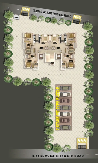 Master Plan of Unique Elita in Santacruz East, Mumbai - Image 209599