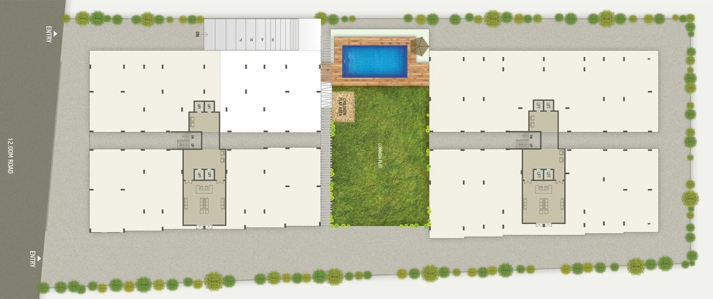 Master Plan of Shree Palak Elina in Ambli, Ahmedabad - Image 117504