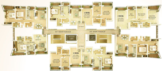 Floor Plan of Unique Estate in Mira Road East, Thane - Image 209683