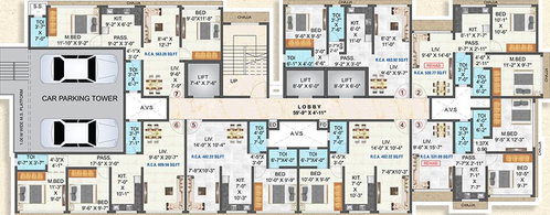 Floor Plan of Pragati Siddhivinayak Orchid in Ghatkopar East, Mumbai - Image 209700