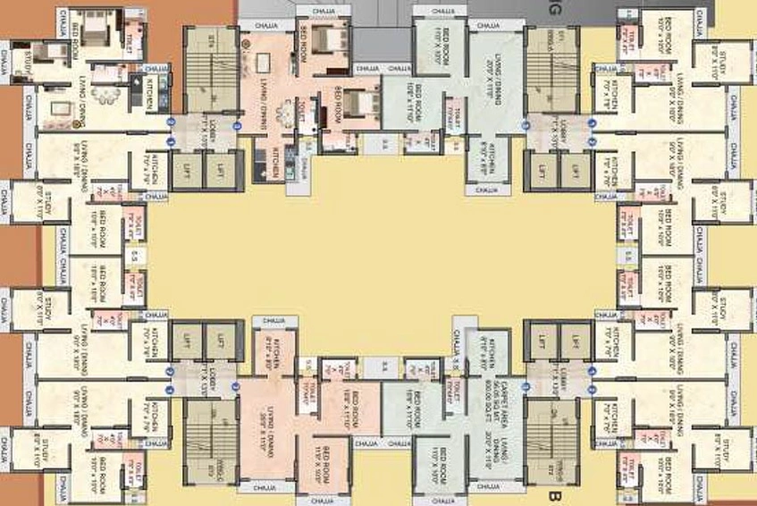 Floor Plan of Spark Mogra Vikas in Andheri East, Mumbai - Image 209714