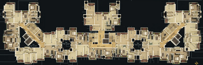 Floor Plan of Unique Shanti The Address in Mira Road East, Thane - Image 209715