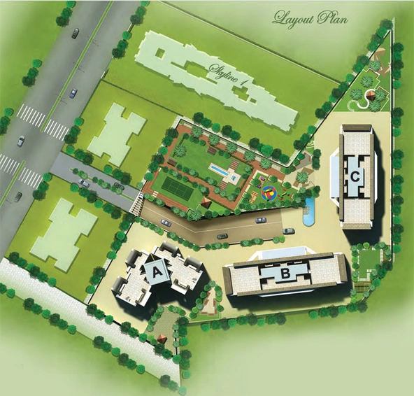 Master Plan of Unique Skyline 2 in Mira Road East, Thane - Image 209747