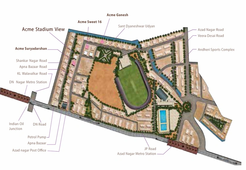 Master Plan of ACME Stadium View in Andheri West, Mumbai - Image 209788
