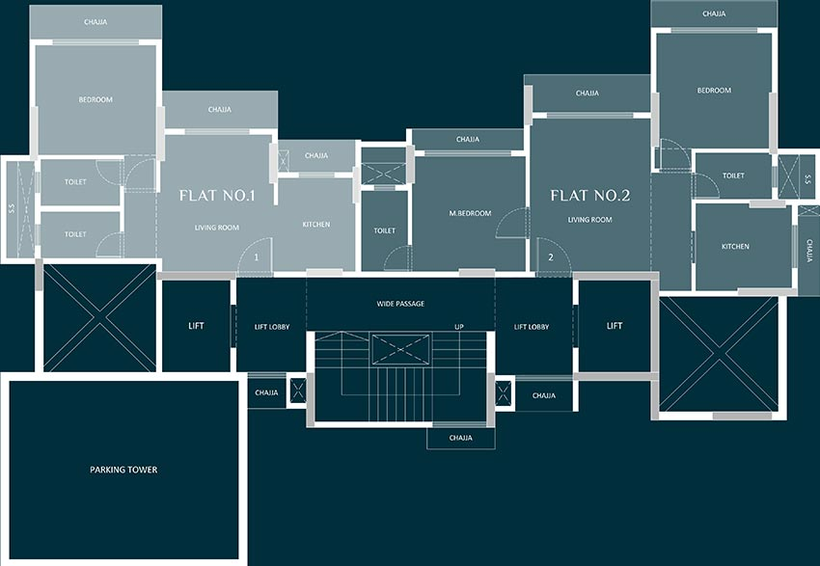 Floor Plan of Goyal Fairmont in Borivali West, Mumbai - Image 209820