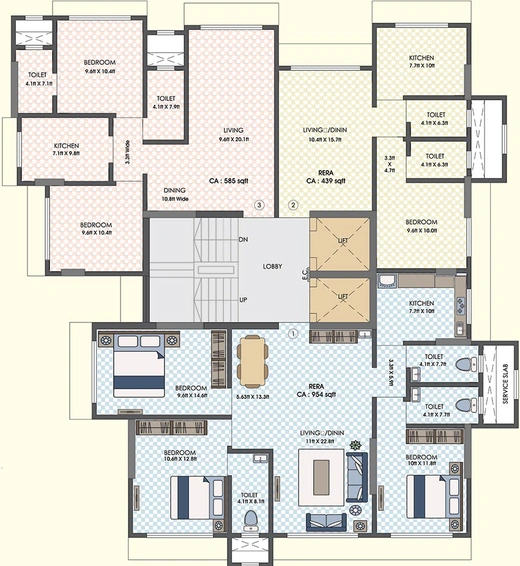 Floor Plan of Icon Shreeji Sharan in Kandivali West, Mumbai - Image 209835