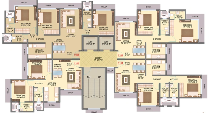 Floor Plan of Bhoomi Vandana in Borivali West, Mumbai - Image 209872