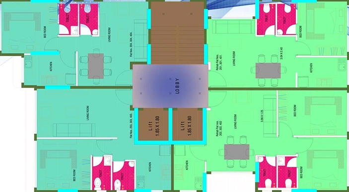 Floor Plan of Kenny Kashi Bhuvan in Kandivali West, Mumbai - Image 209920