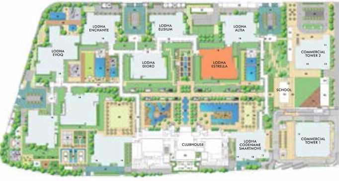 Master Plan of Lodha Estrella in Wadala, Mumbai - Image 209987