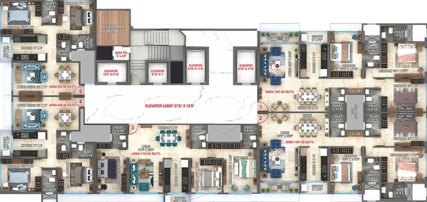 Floor Plan of Maverick Nami in Mulund West, Mumbai - Image 210018