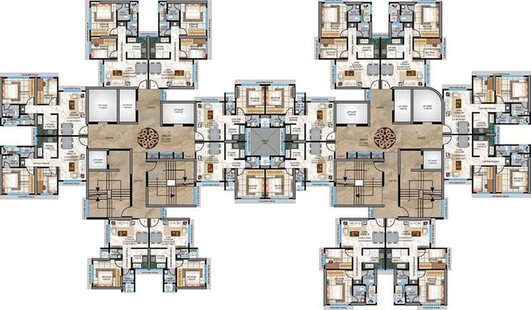 Floor Plan of Maverick Wishvas in Bhandup West, Mumbai - Image 210035