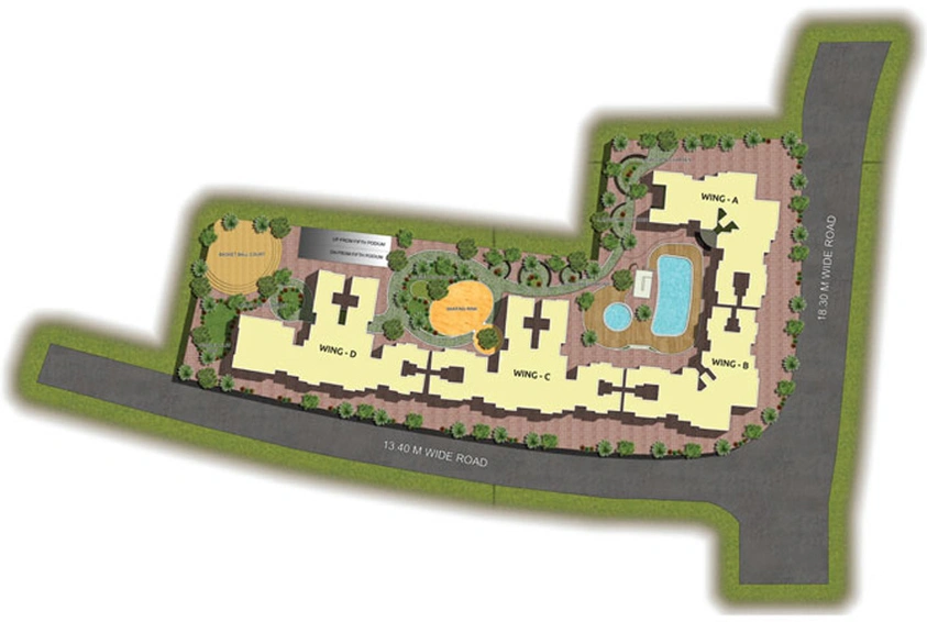 Master Plan of Majestic Tower in Bhandup West, Mumbai - Image 210042