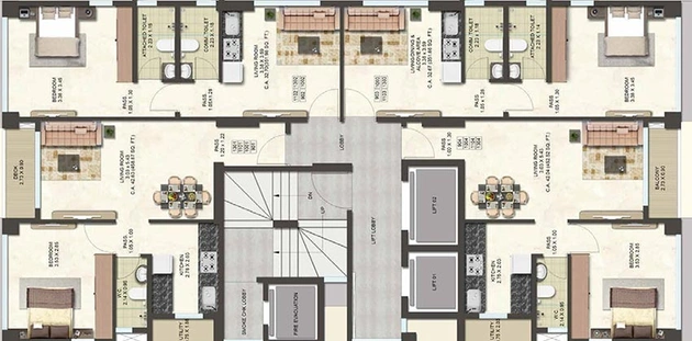Floor Plan of Om Park View in Ghatkopar East, Mumbai - Image 210086