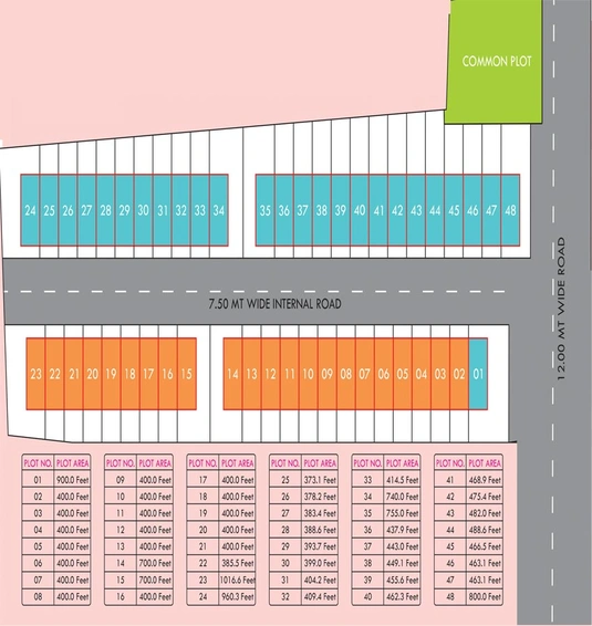 Master Plan of Samarth Meera 48 Residency in Padra Road, Vadodara - Image 117159