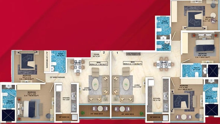 5 BHK Flat in Oscar Om Nandanvan in Mulund West, Mumbai - Image 829036
