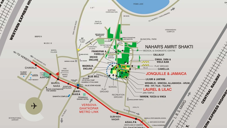 Master Plan of Nahar Amrit Shakti in Chandivali, Mumbai - Image 210101