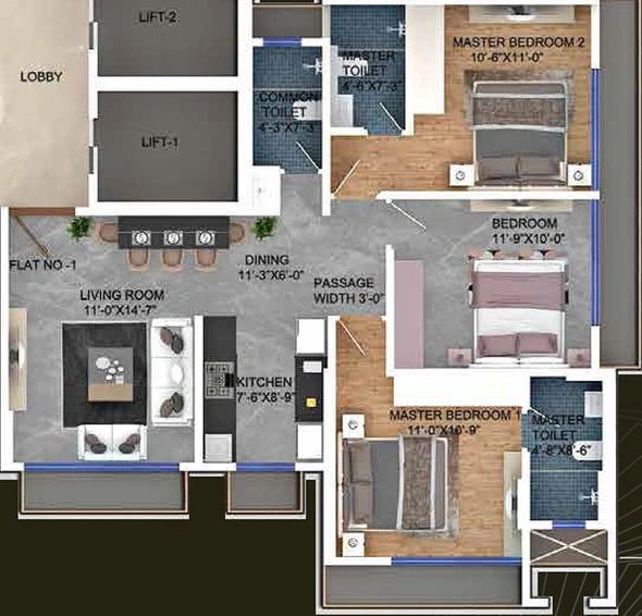 3 BHK Flat in Oscar Om Neelkanth Darshan in Ghatkopar East, Mumbai - Image 829037