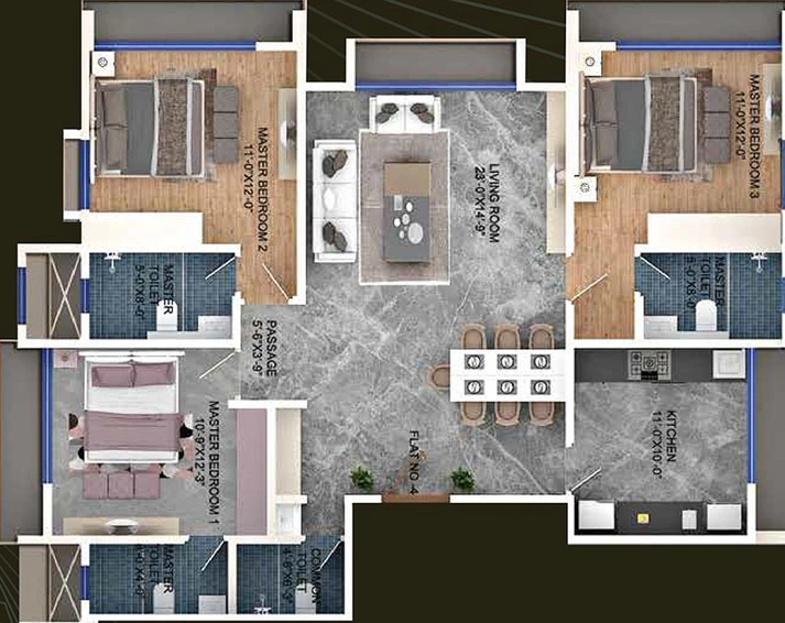 3 BHK Flat in Oscar Om Neelkanth Darshan in Ghatkopar East, Mumbai - Image 829038