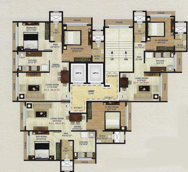 Floor Plan of Nutan Yashodhan in Jogeshwari East, Mumbai - Image 210143