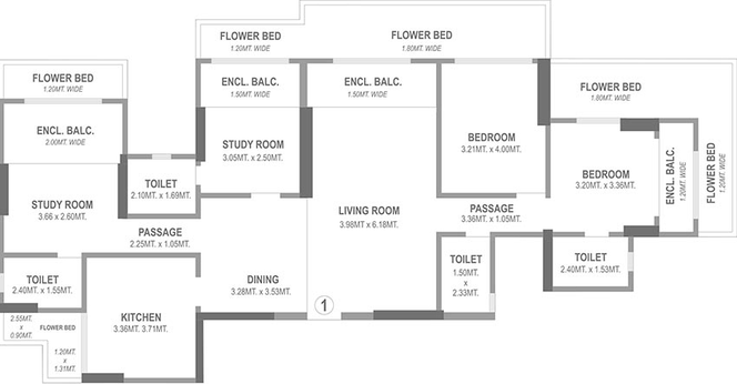 4 BHK Flat in Rajyog Odina in Chembur East, Mumbai - Image 829067