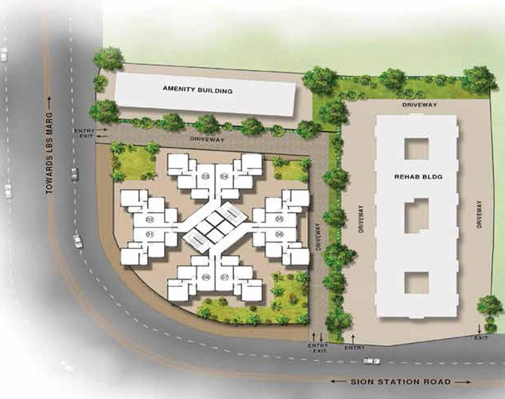 Master Plan of Raj Spectrum in Sion West, Mumbai - Image 210200