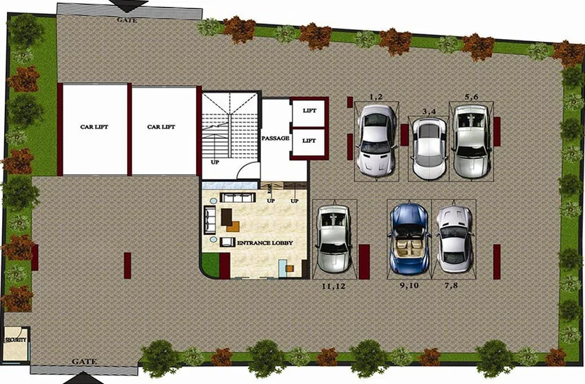 Master Plan of Rodium Xczar in Vile Parle West, Mumbai - Image 210219