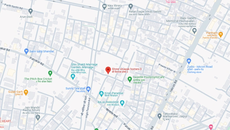 Location of Shree Vinayak Homes 3 in Mansarovar, Jaipur - Image 116993