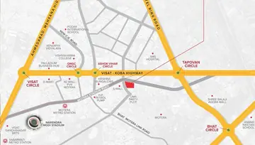 Location of Anand Paramount - Image 210315