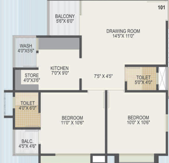 2 BHK Flat in Prathna Parisar in Nava Naroda, Ahmedabad - Image 761699