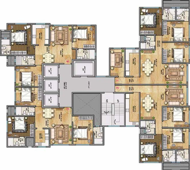 Floor Plan of Bharat Optimus in Malad West, Mumbai - Image 210422