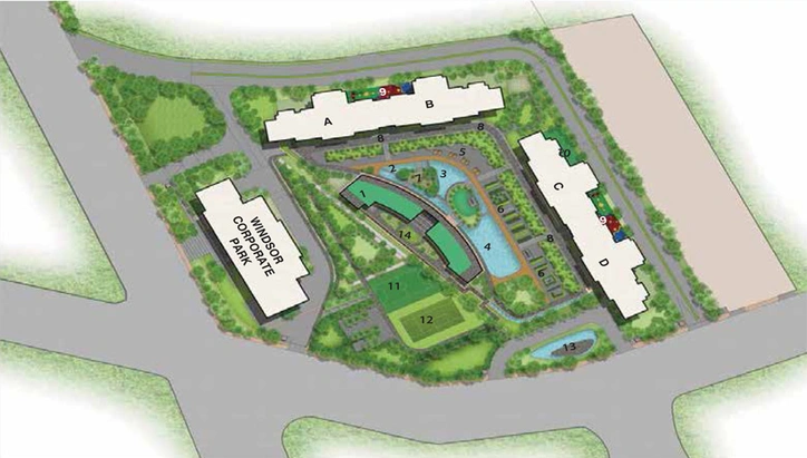Master Plan of Windsor Grande Residences in Andheri West, Mumbai - Image 210432
