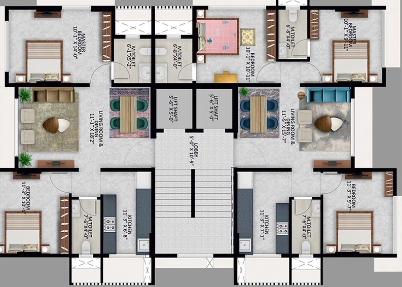 Floor Plan of Hirani Mary Villa in Borivali West, Mumbai - Image 210458