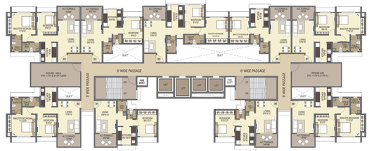 Floor Plan of Amber One in Dombivli, Thane - Image 210514